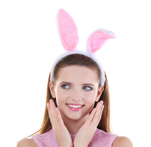兔子耳朵的女孩