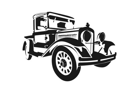 经典复古老爷车,矢量设计照片