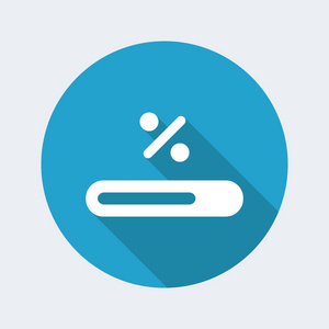 彩色屏幕,安装进度条显示计划和调度团队负责人的文本符号