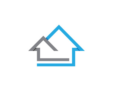 房地产和房屋建筑标志图标模板