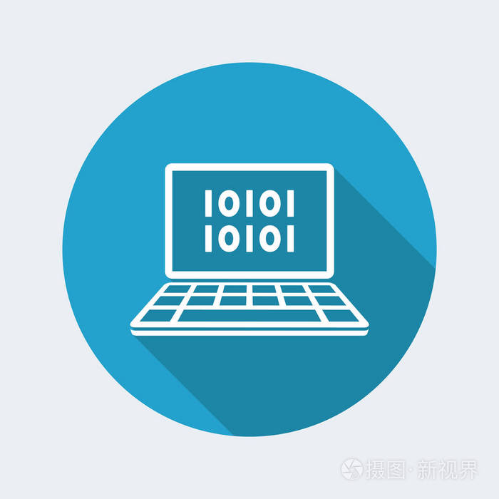 二进制代码web图标
