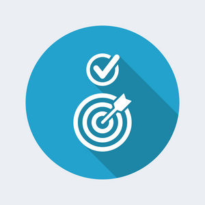 效率命中目标命中的 web 图标照片