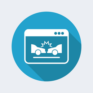 汽车碰撞应用程序图标照片