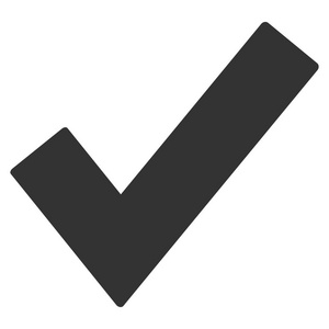 好打勾平面矢量图标照片