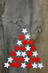 圣诞快乐装饰桦木星星在乡村榆木上照片 正版商用图片0xz1uf 摄图新视界