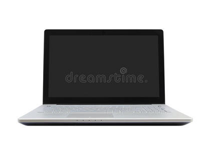 白色背景笔记本电脑