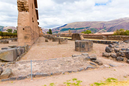 拉基，秘鲁库斯科印加考古遗址wiracocha神庙遗址，南美洲