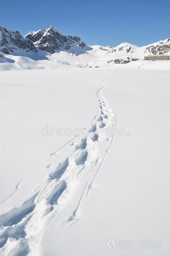 雪地上的脚步声