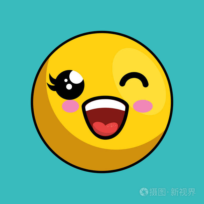 可爱的脸卡哇伊风格