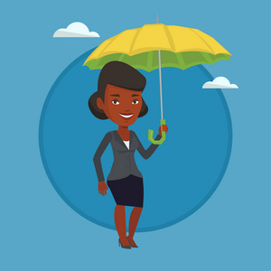 保险代理业务女人用的伞