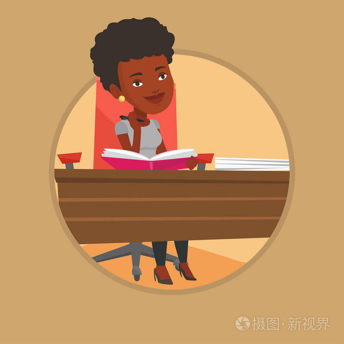 学生写作桌子矢量插图插画-正版商用图片0xzfrs-摄图新视界
