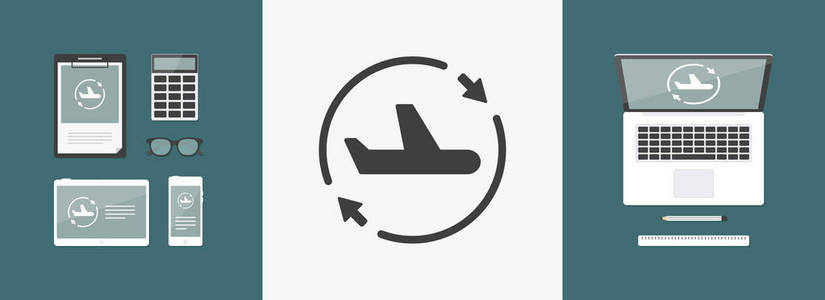 航空服务更新图标图片