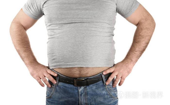 大啤酒肚的男人照片-正版商用图片0y0f24-摄图新视界