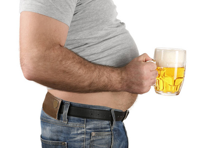 啤酒肚子图片
