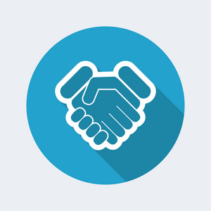 商务再见商务握手图标照片