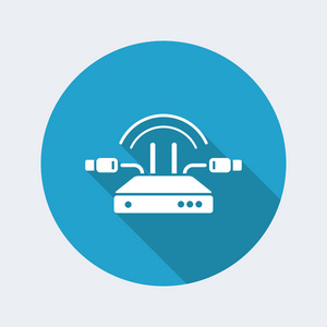 有线宽带路由器有线平最小图标照片