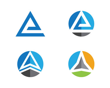 业务的抽象 logo 设计模板标志