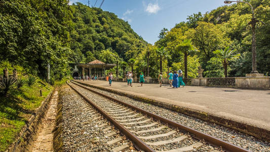 在新阿陀斯山城市景观图片