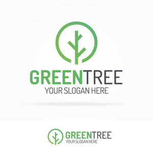 树形标志设置绿色颜色