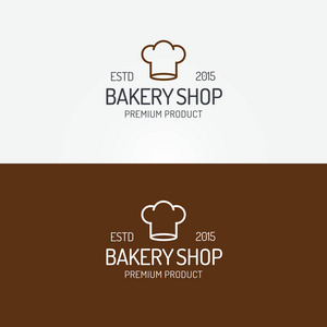 面包店徽与转矩现代线条样式设置