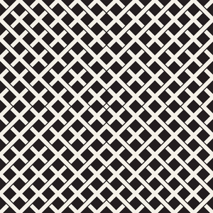 编织的交叉条纹格子的背景.黑色和白色几何矢量图照片
