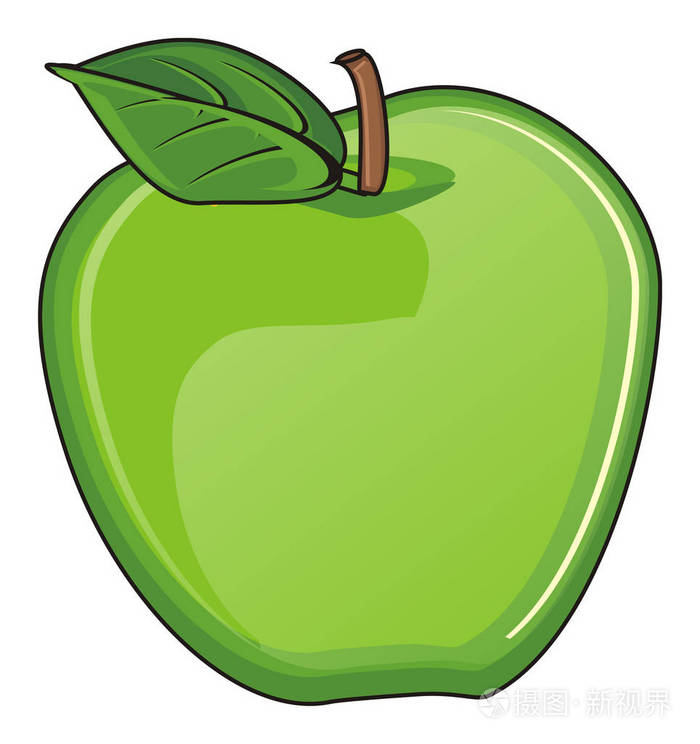 一个青苹果