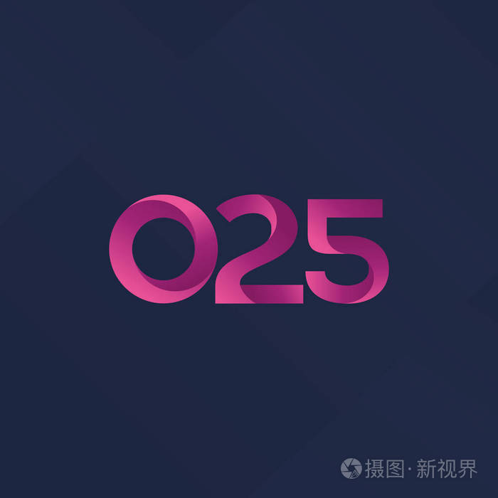 字母与数字 O25 徽标