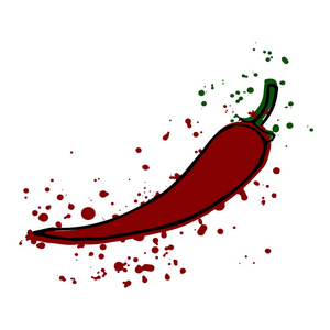 辣椒飞溅图片-辣椒飞溅素材-辣椒飞溅插画-摄图新视界