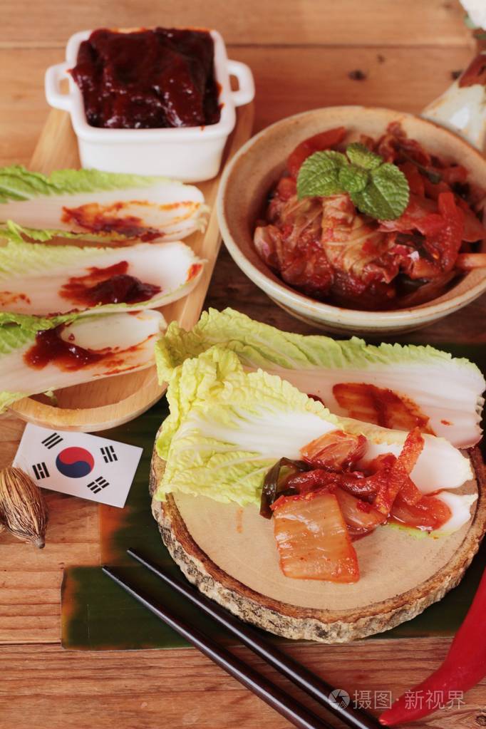 韩国食品传统泡菜味道鲜美