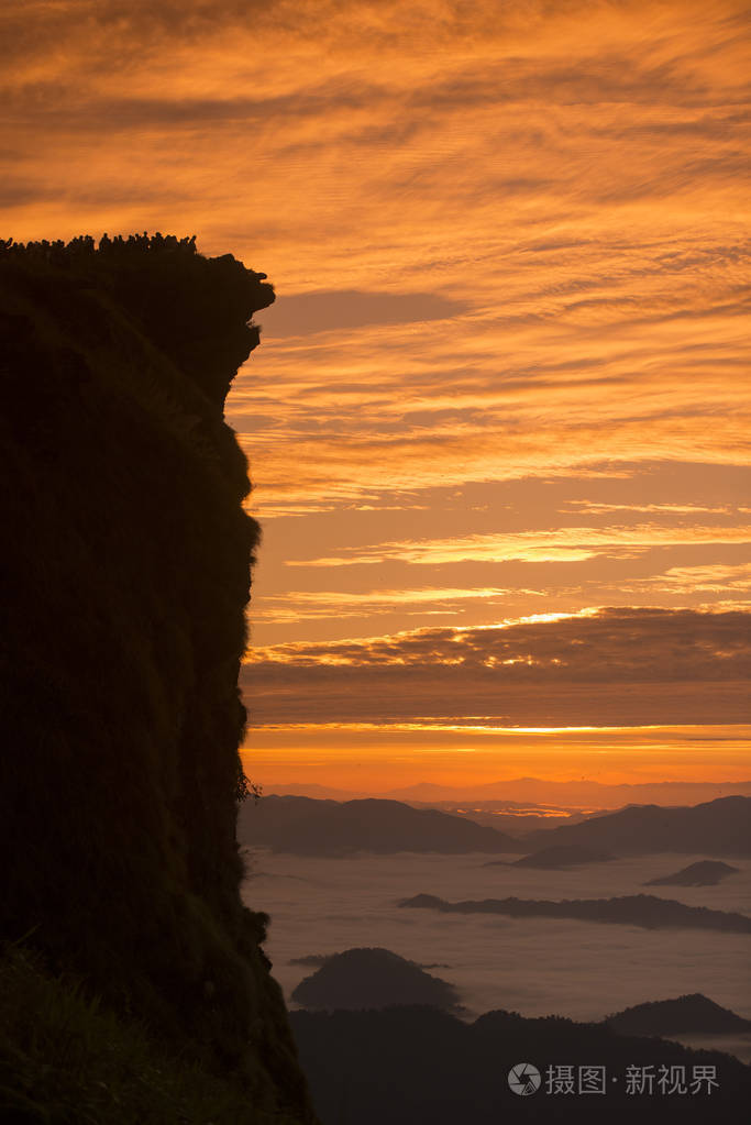 美丽的风景的悬崖