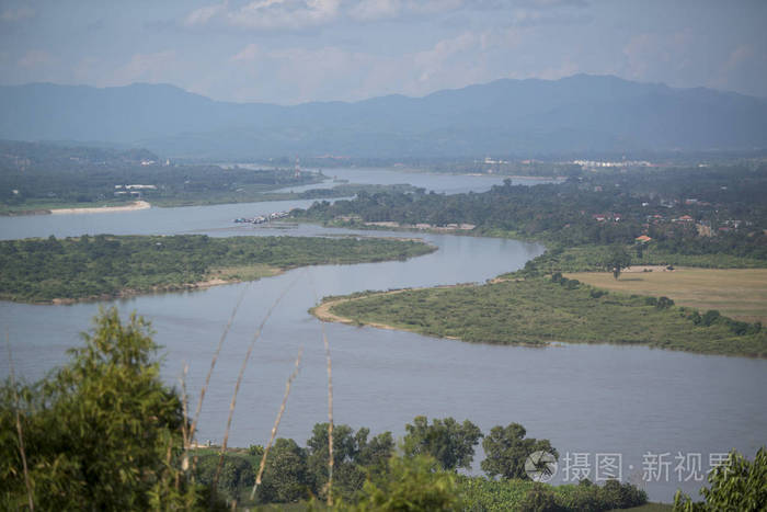 湄公河流域的景观