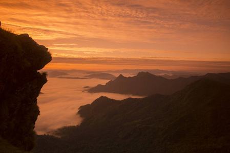 美丽的风景的悬崖