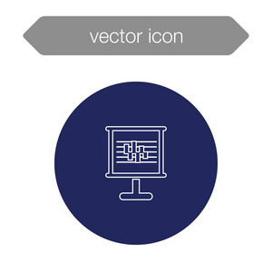 演示文稿板图表图标