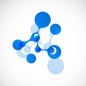 矢量图生物技术。科学设计分子，Dna 的公式