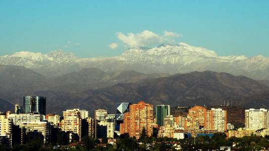 晚霞在 Santiago，智利