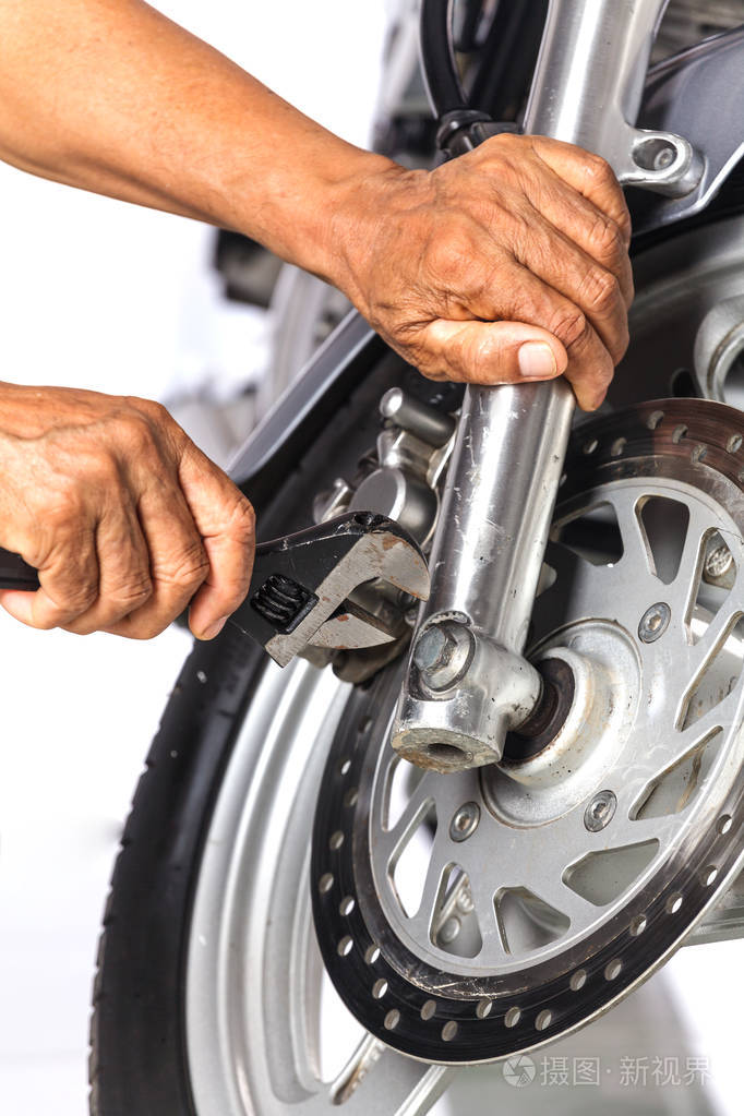 摩托车修理技师照片-正版商用图片0y39tz-摄图新视界