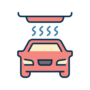 矢量简单的 Logo 模板洗车