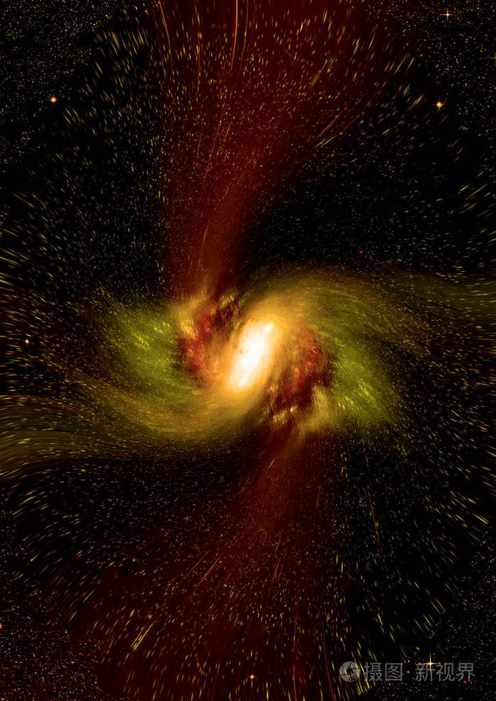 明星在一个遥远的星系中的尘埃和气体星云