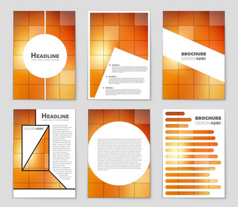 抽象矢量布局背景集。艺术模板设计 列表 页面 样机宣传册主题样式 横幅 想法 封面 小册子 打印 传单，书，空