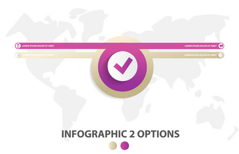 2 圈的形式的目标市场营销的矢量图形设计图表。图表 演示文稿 工作流布局 横幅 数字选项，加紧选项，网页设计