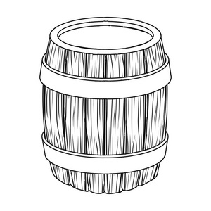 橡木徽标橡木桶啤酒.一桶啤酒酿造的.