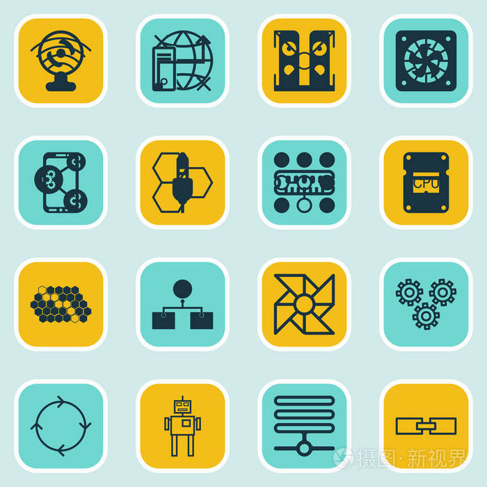 16 人工智能图标集.