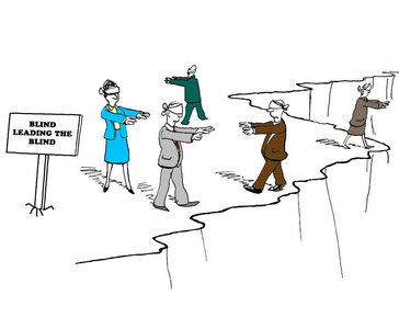 政治战略家瞎子给瞎子引路照片