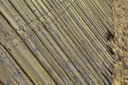 棕色的木板。木材纹理