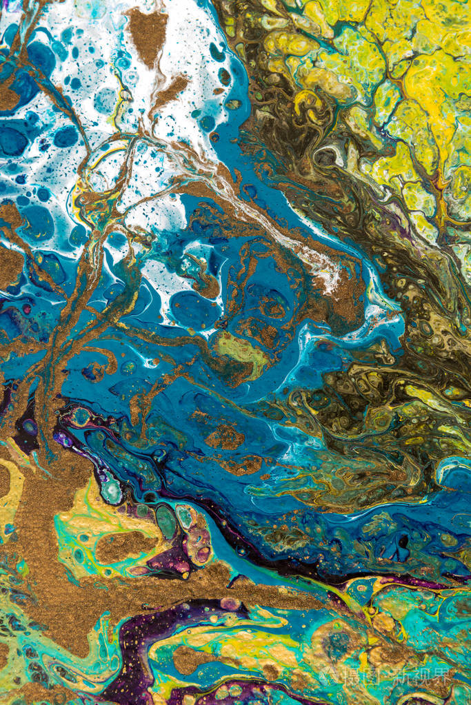 用丙烯颜料的抽象创作画的背景