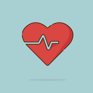 心电图矢量图片