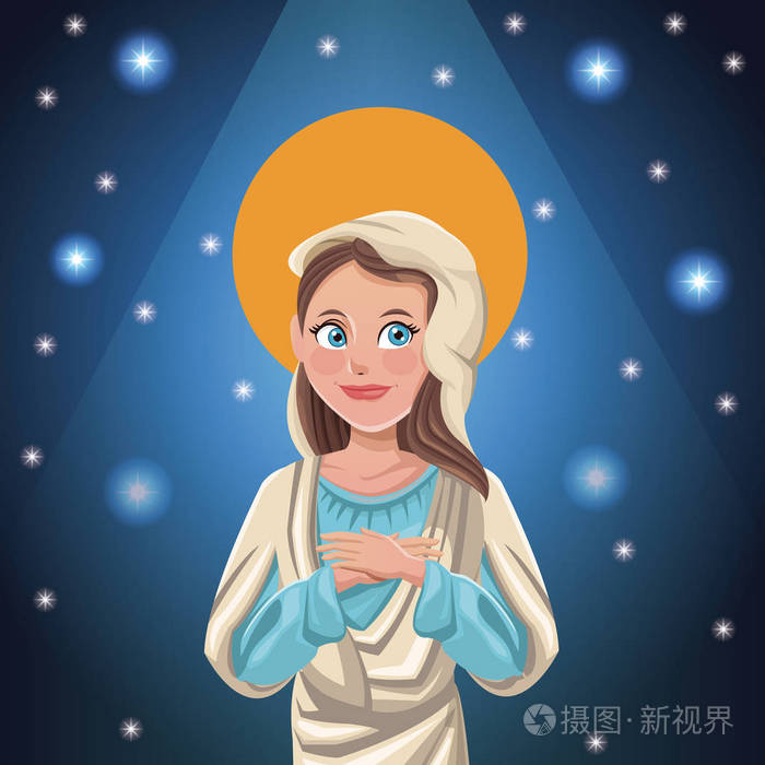 圣母玛利亚天主教明亮的背景