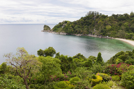 美丽的安达曼海景热带景色在泰国普吉岛