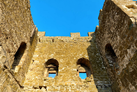 古代的热那亚堡垒在费奥多西亚市塔