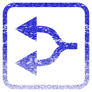 向左箭头拆分框架质感的图标照片